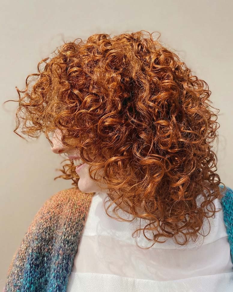 Curly hair