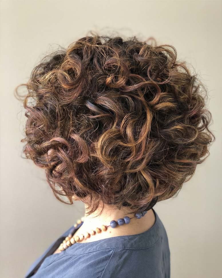 Curly haired woman